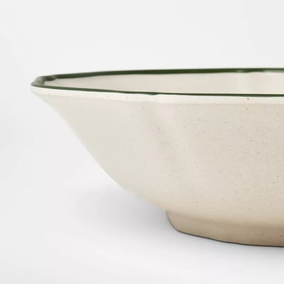 102oz Melamine Serving Bowl Green Edge - Threshold Studio McGee - Target 2025 - Picture 3 of 5